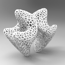 voronoi scultura 12 arte design decorazione casa parametrico 3d print model - Mito3D