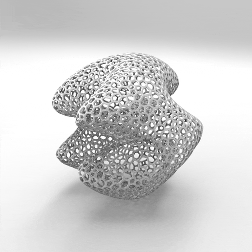 voronoi Skulptur Kunst Design Dekoration Zuhause Haus parametrisch 3D print model - Mito3D