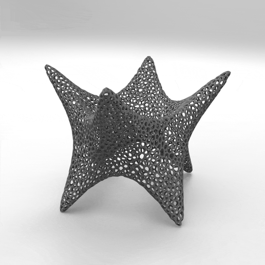 voronoi sculpture art 3D print model - Mito3D
