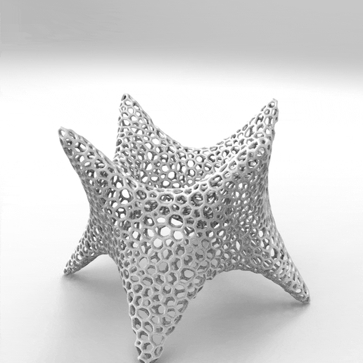 voronoi escultura Arte diseño decoración hogar casa paramétrico 3D print model - Mito3D