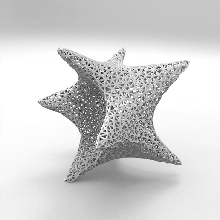 voronoi sculpture art design decoration home parametric 3d print model - Mito3D