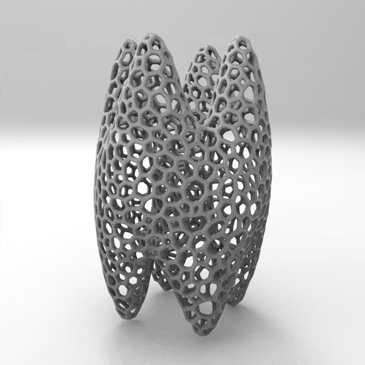 voronoi sculpture art conception décoration Accueil maison paramétrique 3D print model - Mito3D