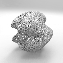 voronoi Skulptur Kunst Design Dekoration Zuhause Haus parametrisch 3d print model - Mito3D