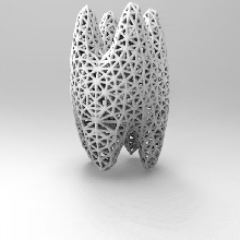 voronoi scultura arte design decorazione casa parametrico 3d print model - Mito3D