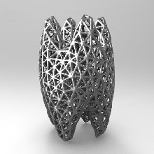 voronoi sculpture art design decoration home parametric 3d print model - Mito3D