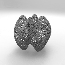 voronoi sculpture voronoi art sculpture sculpture art voronoi design decoration home parametric 3d print model - Mito3D