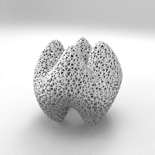 Voronoi heykel Sanat tasarım dekorasyon ev parametrik 3d print model - Mito3D