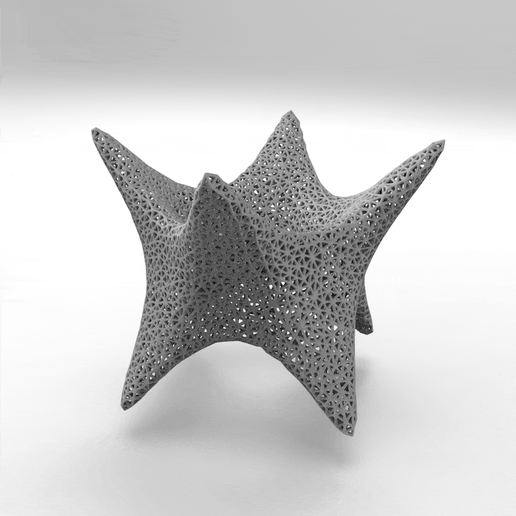 Voronoi escultura arte Projeto decoração casa paramétrico 3D print model - Mito3D