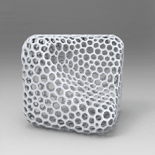 voronoi sculpture art cube déco sculpter conception texture modèle paramétrique architecture 3d print model - Mito3D