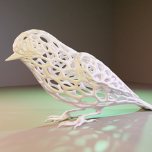 Voronoi estilo pássaro decoração escritório escrivaninha presente original animal liberdade 3d print model - Mito3D
