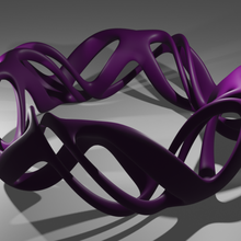 voronoi bilezik tarzı takı mücevher tasarım sanat trend modern 3d print model - Mito3D