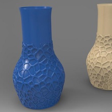 voronoi vazo sanat 3d print model - Mito3D