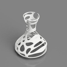 de voronoi vase la maison 3d art mode ménage cuisine moderne l'art sculpture style vases conception 3d print model - Mito3D