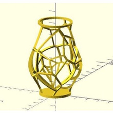 voronoi vase art customizer openscad math 3d print model - Mito3D