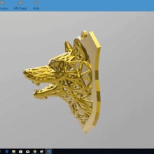 voronoi lobo arte 3d print model - Mito3D