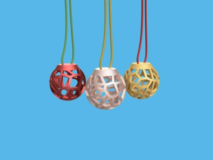 Voronoi natal esfera casa cultosdenatal Voronoi natal Natal esfera enfeite 3d print model - Mito3D