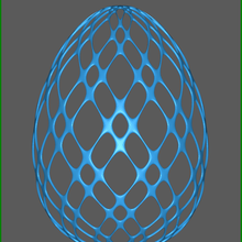 voronoid egg 3d print model - Mito3D