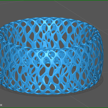voronoide anillo 3d print model - Mito3D