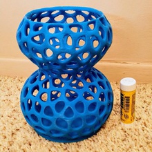 voronoisquircle2 home container vase decor 3d print model - Mito3D