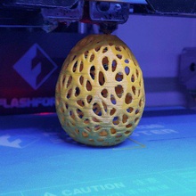 voronoi-yumurta tarz sanat matematik sanatı iş ortamına uygun olmayan 3d print model - Mito3D