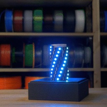 voronoitriangles Lampe 2 schaltbare Farben home strip Licht Dekor led 3d print model - Mito3D