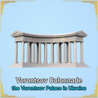 Vorontsov colonnade bâtiment colonne architecture diorama table terrain grec miniature toscan Ukraine 3d print model - Mito3D