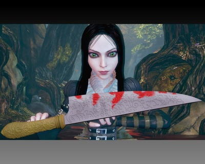 vorpal blade alice madness Game returns playstation prop cosplay knife american mcgee 3d print model - Mito3D