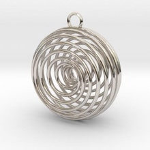 vortex pendant jewelry 3d print model - Mito3D