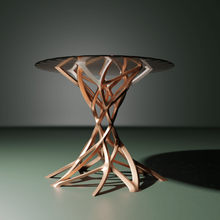 vortex table art interior deco decoration decorative art-deco black hole worm furniture house home 3d print model - Mito3D