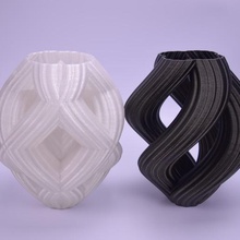 vortex-Vasen home Kunst Dekor Dekoration Dekorative Blumen-vase decor twisted vase Vasen 3d print model - Mito3D