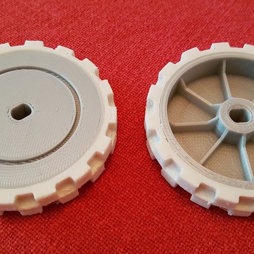 vorwerk vr100 modified neato xv series replacement upgrade wheel 3D print model - Mito3D