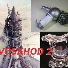 Voskhod 2 misyon 3kd çıkış Aleksei Leonov roket Uzay Eva extra vehicular astronot kozmonot Semiorka Soyouz Soyuz 3d print model - Mito3D