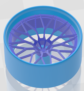 Vossen personalizadas côncavo aros rodas 3d print model - Mito3D