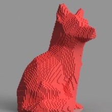voxel fox vários 3d print model - Mito3D