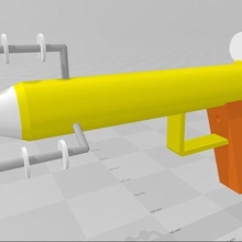 mar laser arma fogo 3d print model - Mito3D