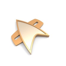 voyageur étoile randonnée badge art réplique cosplay jouet impression logo emblème Star Trek Découverte scifi gadget soutenir loisir DIY 3d print model - Mito3D