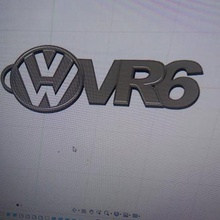 vr6 key ring gadget 3d print model - Mito3D