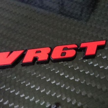 vr6t Emblem Logo Abzeichen vw Volkswagen Corrado Golf 2 3 Kennzeichen vr6 vento 3d print model - Mito3D