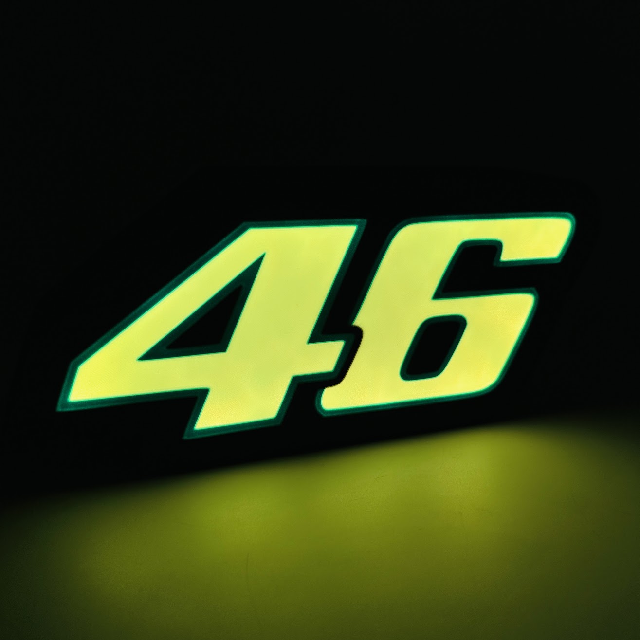 vr 46 Logo Lampe vr46 Rossi Valentino moto gp bambulab Bambu Labor 3D print model - Mito3D