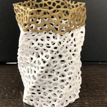 vronoi pot la maison petit vase de voronoi décoration simple 3d print model - Mito3D
