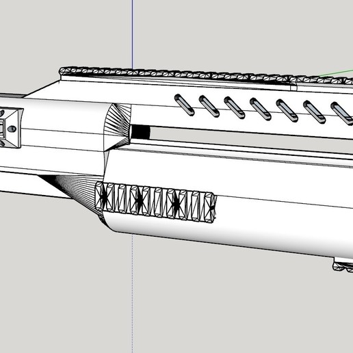 vsr-10 hpa bulpup Lager Spiel stock airsoft sniper 3D print model - Mito3D