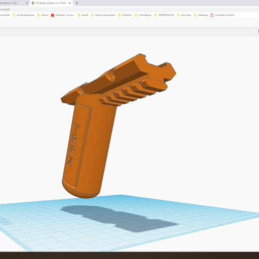 vsru mk3 reborn handle 3D print model - Mito3D