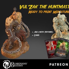 vul'zak ogre hunter game tabletop character orc weapon miniature printable warcraft rpg dungeonsanddragons 3d print model - Mito3D
