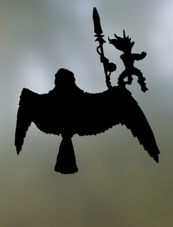 vulcaniano bosque jinete pájaro guerra martillo tablero juego mesa aos fantasía duende 28 mm miniatura pasatiempo pintura 3d print model - Mito3D
