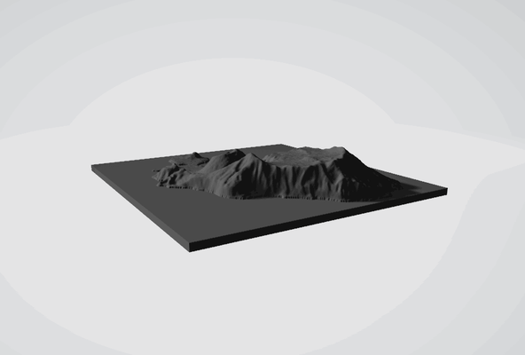 vulcano italy 3d map topography stl aeolian islands tyrrhenian sea volcanic activity gran cratere sulfuric fumes geothermal features therapeutic mud baths hot springs health wellness unique atmosphere natural wonders italian mediterranean 3d print model - Mito3D