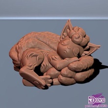 vulpix alola Tier cool einfach drucken Zahl Spaß goupix Pokémon Statue Unterstützung 3d print model - Mito3D