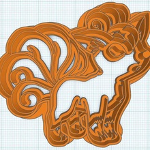 vulpix cookie cutter 3d print model - Mito3D