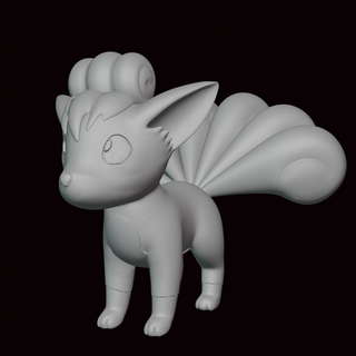vulpix Pokémon Zahl Statue Videospiel Videospiele Miniatur Skulptur Fan Art Figur Kanto go 3d print model - Mito3D