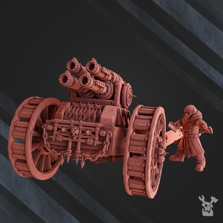 Geier Quadrogun sci fi Unterstützung Fahrzeug Wargaming schwer Tischplatte Chaos 28mm Alternative quattro Proxy Grimdark dakkadakka Ketzerei Verräter 3d print model - Mito3D