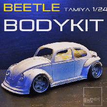 vw beetle bodykit tamiya 1 24 vocho hotwheels diecast greenlight fujimi aoshima revell rwb custom racing volkswagen blackbox porsche 3d print model - Mito3D